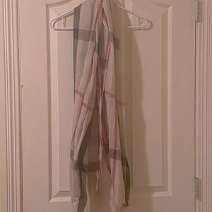 Cream, Red and Black Scarf